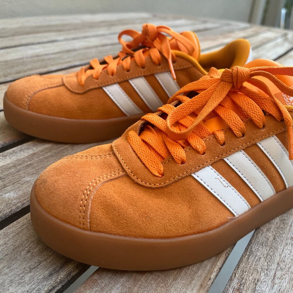 adidas Women’s VL Court 3.0 Sneaker Orange size 6